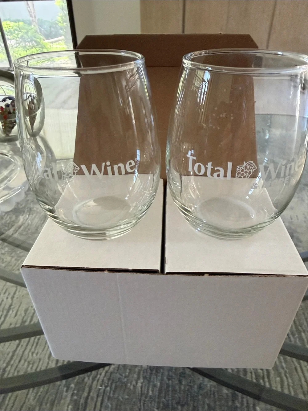 Total Wine wine glasses for sale NEVER used 2 glasses 🍷